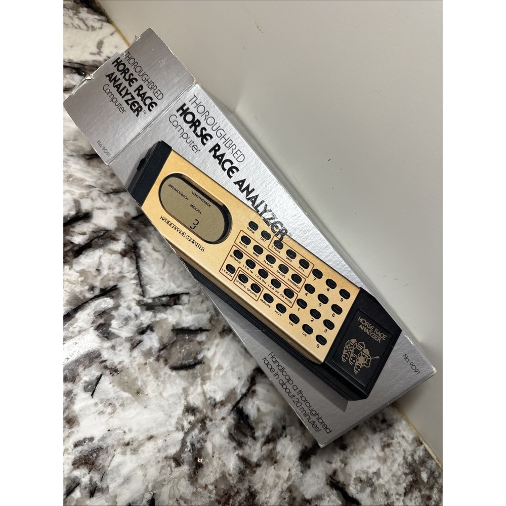 Vintage THOROUGHBRED HORSE RACE ANALYZER HANDICAPPING COMPUTER No 9091 Works!